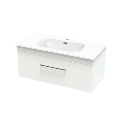Cashmere Aura 1000 Single Drawer Wall Vanity