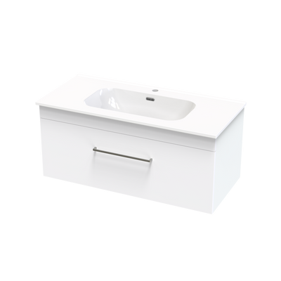 Cashmere Aura 1000 Single Drawer Wall Vanity