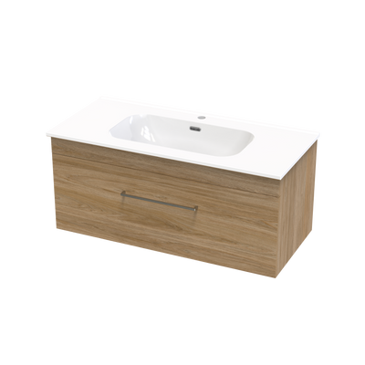 Cashmere Aura 1000 Single Drawer Wall Vanity