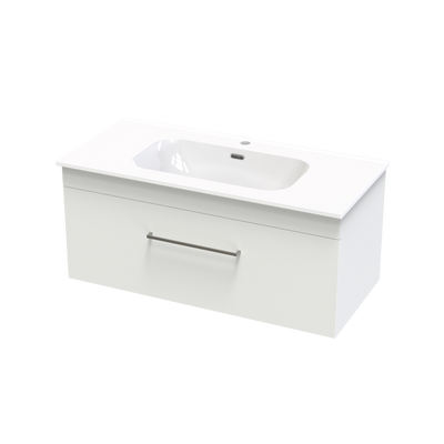 Cashmere Aura 1000 Single Drawer Wall Vanity