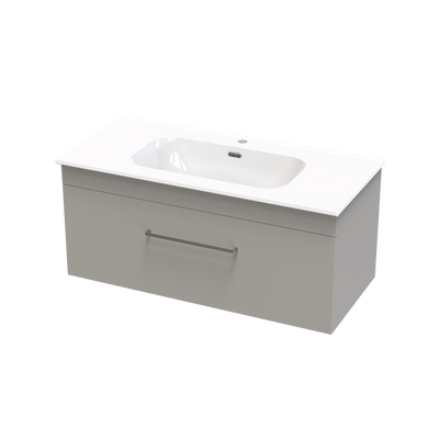 Cashmere Aura 1000 Single Drawer Wall Vanity