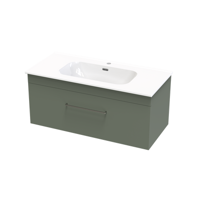 Cashmere Aura 1000 Single Drawer Wall Vanity