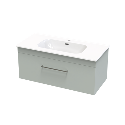 Cashmere Aura 1000 Single Drawer Wall Vanity