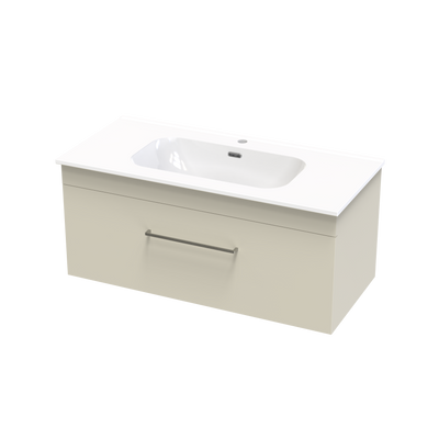 Cashmere Aura 1000 Single Drawer Wall Vanity