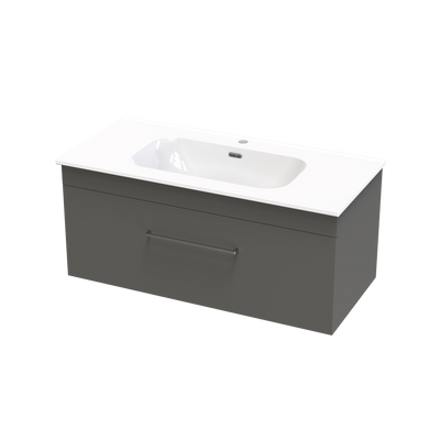 Cashmere Aura 1000 Single Drawer Wall Vanity