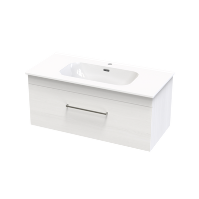 Cashmere Aura 1000 Single Drawer Wall Vanity