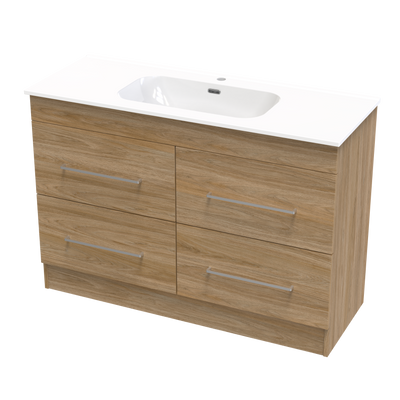 Cashmere Aura 1200 4 Drawer Floor Vanity