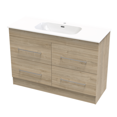Cashmere Aura 1200 4 Drawer Floor Vanity