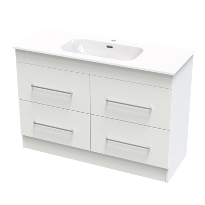 Cashmere Aura 1200 4 Drawer Floor Vanity