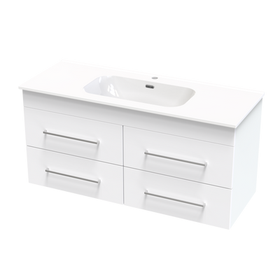 Cashmere Aura 1200 4 Drawer Wall Vanity