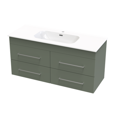 Cashmere Aura 1200 4 Drawer Wall Vanity