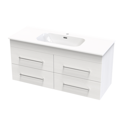 Cashmere Aura 1200 4 Drawer Wall Vanity