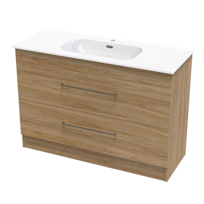 Cashmere Aura 1200 Double Drawer Floor Vanity