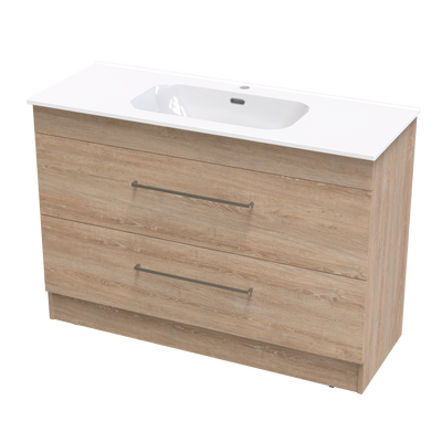 Cashmere Aura 1200 Double Drawer Floor Vanity