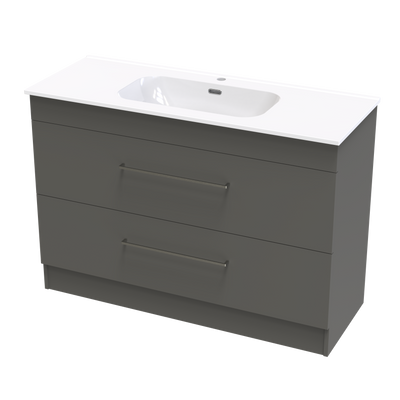 Cashmere Aura 1200 Double Drawer Floor Vanity
