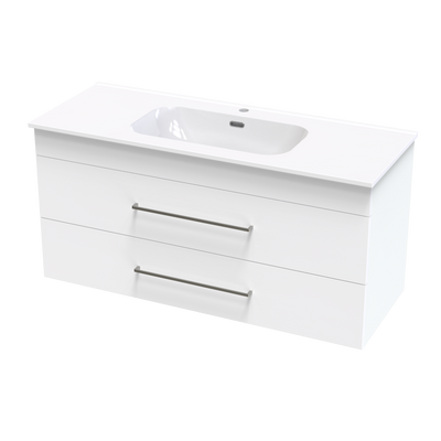 Cashmere Aura 1200 Double Drawer Wall Vanity