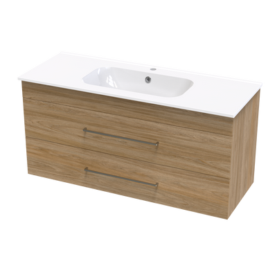 Cashmere Aura 1200 Double Drawer Wall Vanity