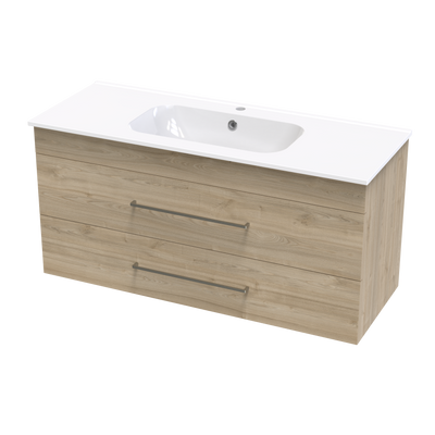 Cashmere Aura 1200 Double Drawer Wall Vanity