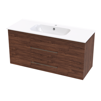 Cashmere Aura 1200 Double Drawer Wall Vanity