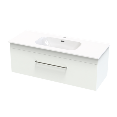 Cashmere Aura 1200 Single Drawer Wall Vanity