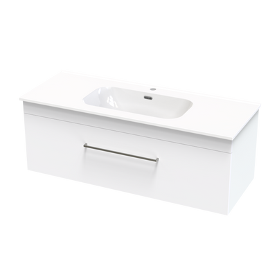 Cashmere Aura 1200 Single Drawer Wall Vanity