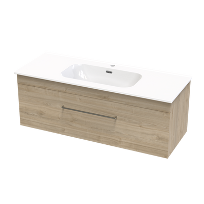 Cashmere Aura 1200 Single Drawer Wall Vanity