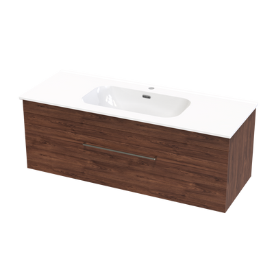 Cashmere Aura 1200 Single Drawer Wall Vanity