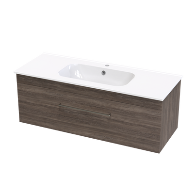 Cashmere Aura 1200 Single Drawer Wall Vanity