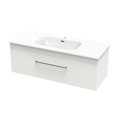 Cashmere Aura 1200 Single Drawer Wall Vanity