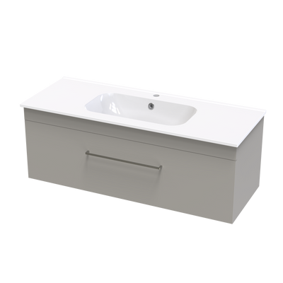 Cashmere Aura 1200 Single Drawer Wall Vanity