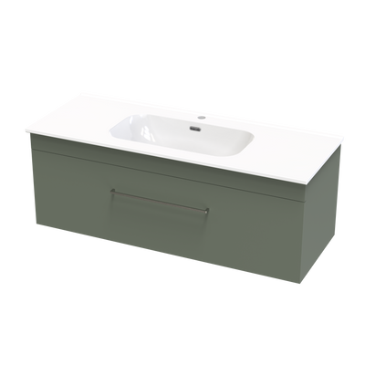 Cashmere Aura 1200 Single Drawer Wall Vanity