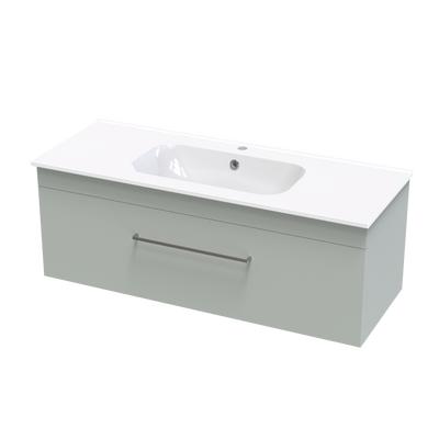 Cashmere Aura 1200 Single Drawer Wall Vanity