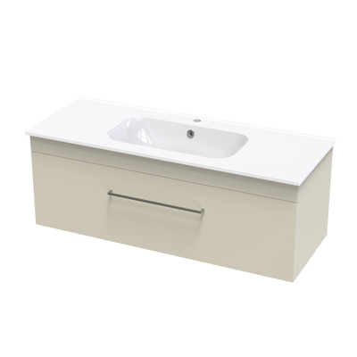 Cashmere Aura 1200 Single Drawer Wall Vanity