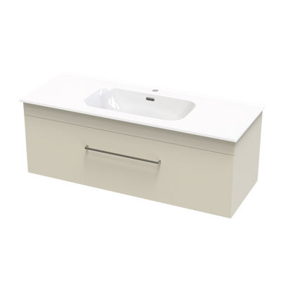 Cashmere Aura 1200 Single Drawer Wall Vanity
