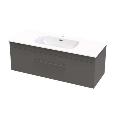 Cashmere Aura 1200 Single Drawer Wall Vanity