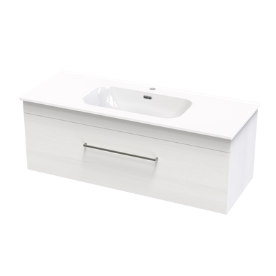 Cashmere Aura 1200 Single Drawer Wall Vanity