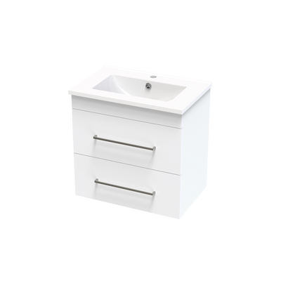 Cashmere Slim Double Drawer 600mm Wall Hung Vanity