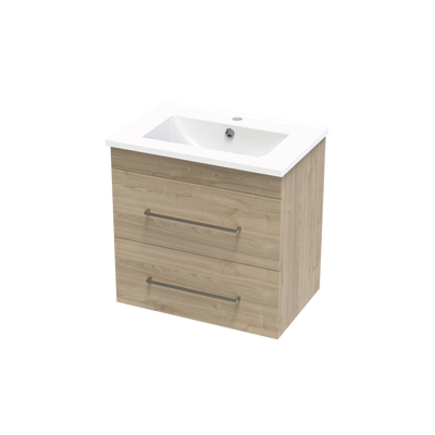 Cashmere Slim Double Drawer 600mm Wall Hung Vanity