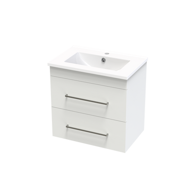 Cashmere Slim Double Drawer 600mm Wall Hung Vanity