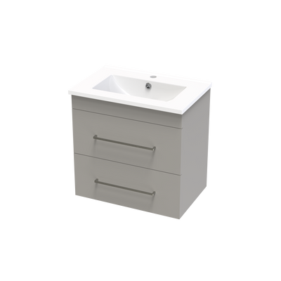 Cashmere Slim Double Drawer 600mm Wall Hung Vanity