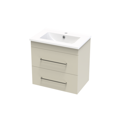 Cashmere Slim Double Drawer 600mm Wall Hung Vanity