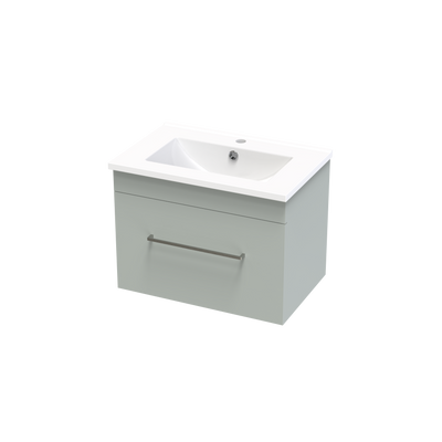 Cashmere Slim Single Drawer 600mm Wall Hung Vanity