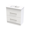 Cashmere Slim Double Drawer 750mm Floor Vanity