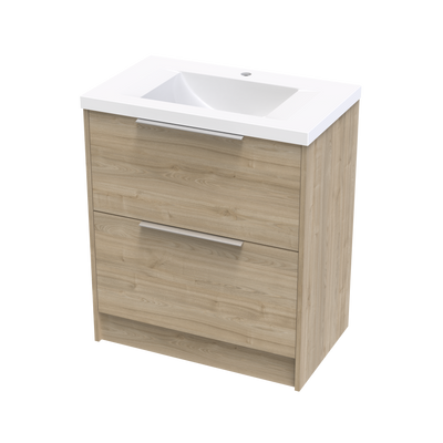 Nikau Norfolk 750 Double Drawer Floor Vanity