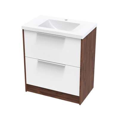 Nikau Norfolk 750 Double Drawer Two Tone Floor Vanity