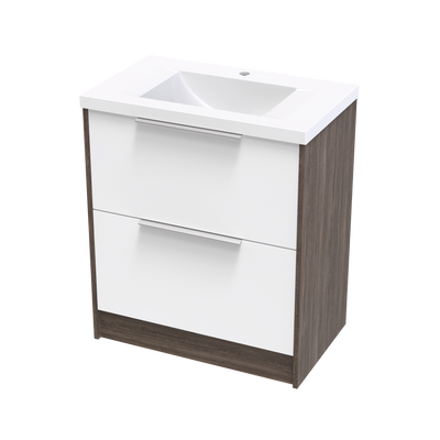 Nikau Norfolk 750 Double Drawer Two Tone Floor Vanity