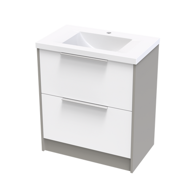 Nikau Norfolk 750 Double Drawer Two Tone Floor Vanity