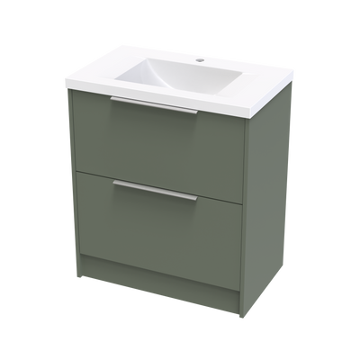 Nikau Norfolk 750 Double Drawer Floor Vanity