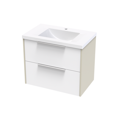 Nikau Norfolk 750 Double Drawer Two Tone Wall Vanity