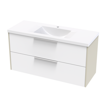 Nikau Norfolk 1200 Double Drawer Two Tone Wall Vanity